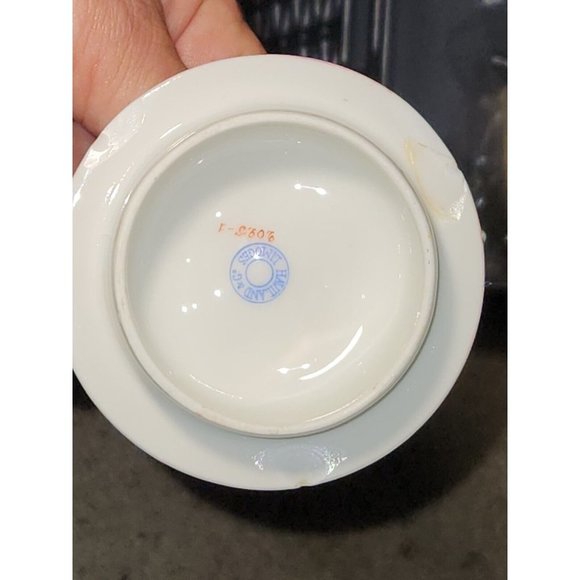 Antique Haviland Limoges English Registry 11pc Pink Braided Rope Handles Tea Set - Picture 8 of 12